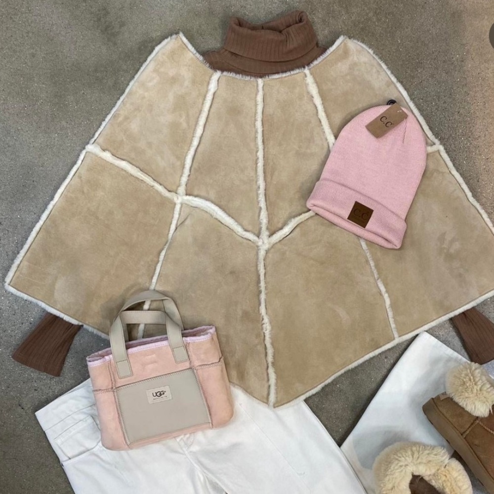 UGG tan leather Shearling Jacket